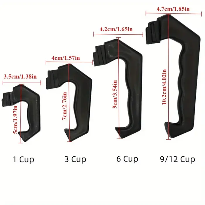 Poignée de cafetière, pièce de rechange pour expresso Moka, poêle, Compatible avec 1 3 6 9 12 tasses, accessoires pour café, 1 pièce
