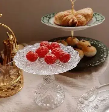 Support à gâteau en cristal