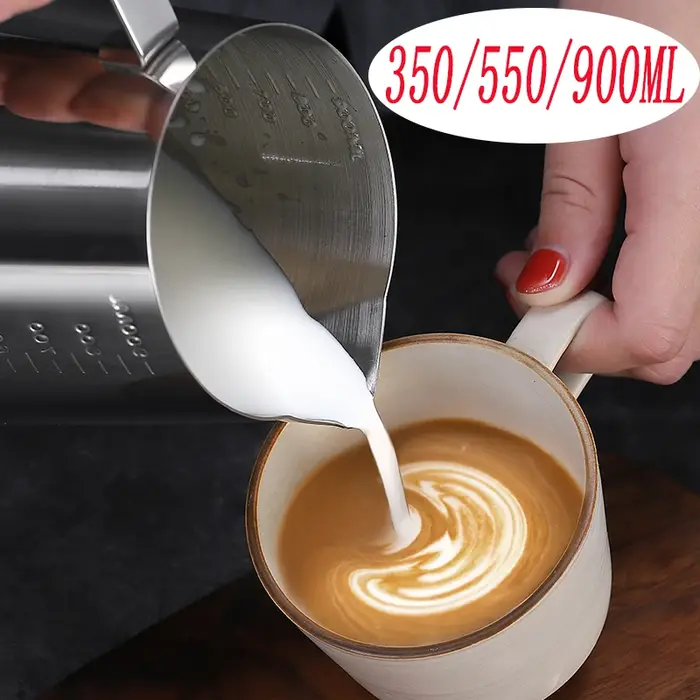 Pichet à café et lait en acier inoxydable