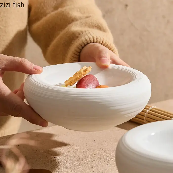 Assiette isolante blanche Double couche