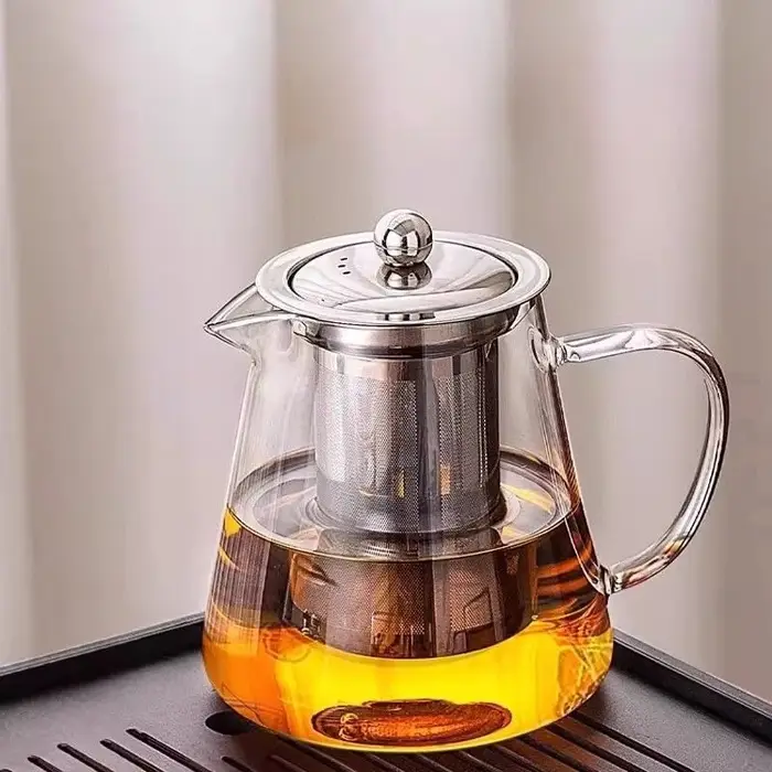 Théière en verre avec infuseur pour pichet à thé