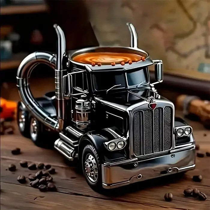 Tasse à café de camion faite à la main européenne