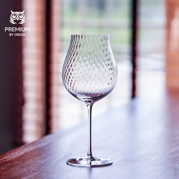 CRISON PREMIUM Verre de cristal haut de gamme Verre à vin rouge fait à la main Verre à vin de haute