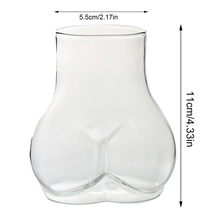 Verre à boire fesses drôle cul clair verres