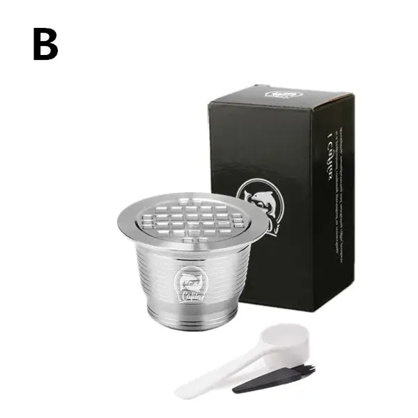 Filtre à café réutilisable ICafilas pour Machine Nespresso avec capsule en acier inoxydable pour Nos