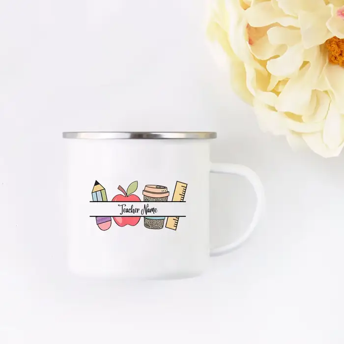 Tasse d'enseignant personnalisée avec nom
