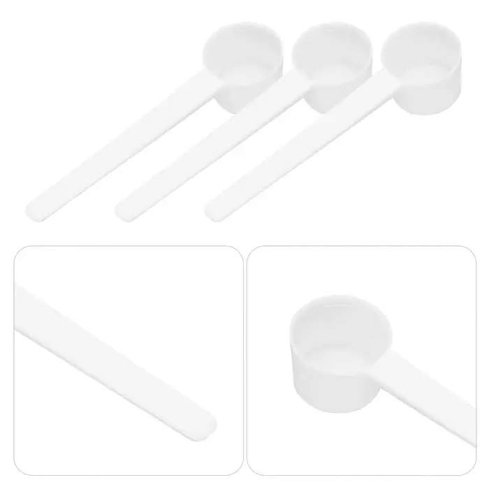 50 cuillères doseuses pour lait en poudre, portables, pour café, protéines en poudre, fournitures de mesure domestiques, cuillère de 5 grammes