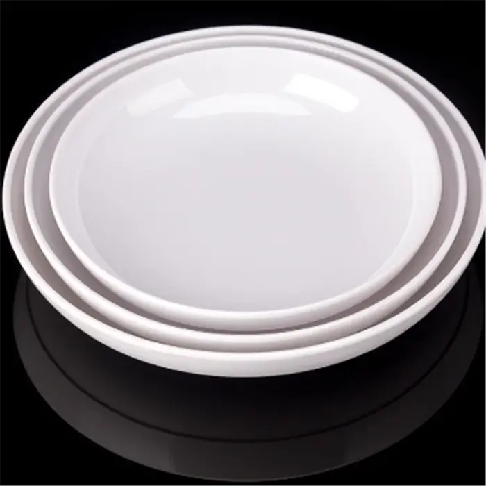 Assiettes à dîner rondes profondes en mélamine