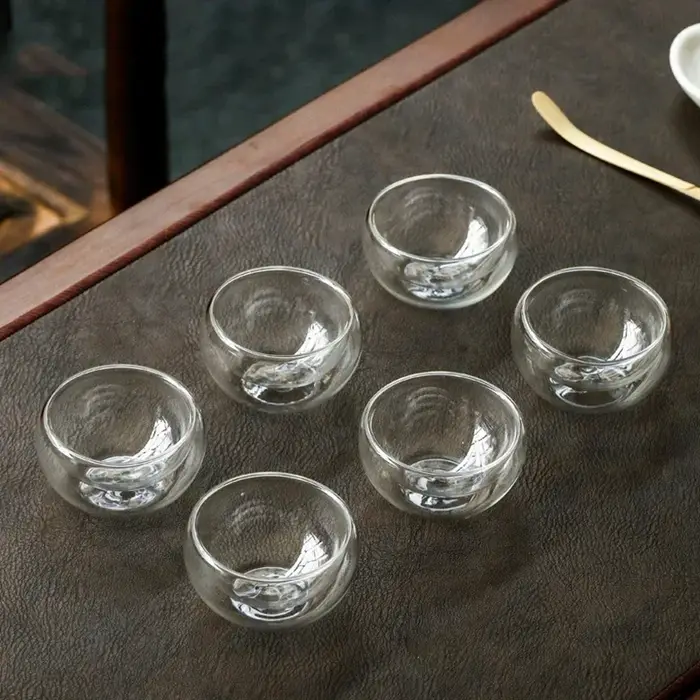 Ensemble de tasses à thé en verre Double couche