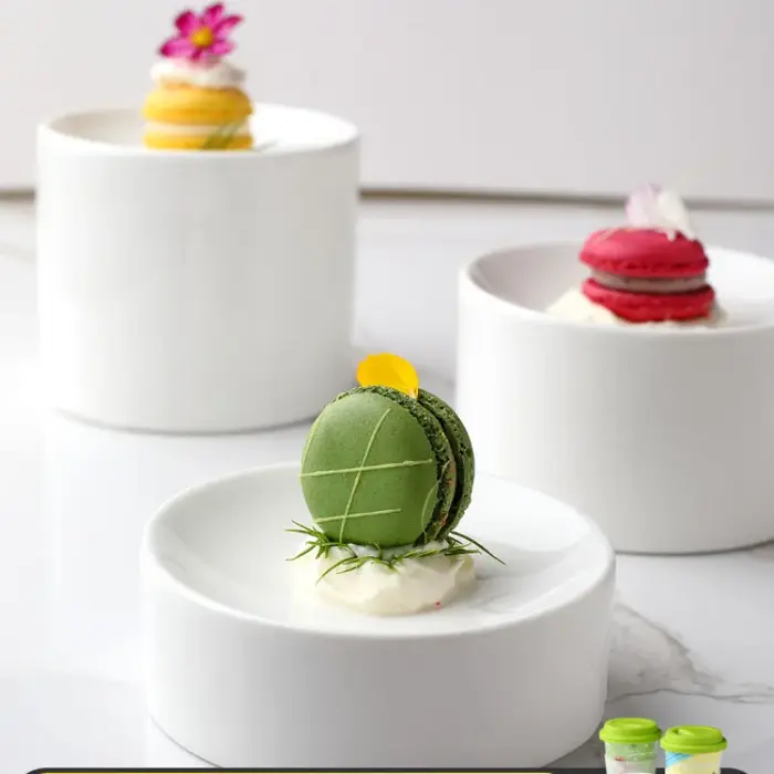 Restaurant céramique plats créatifs collations Table à Dessert français