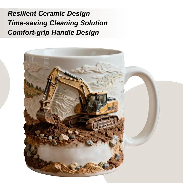 Tasse à café en céramique de 11oz, tasse à boire avec poignée, tasse à boire résistante à la chaleur