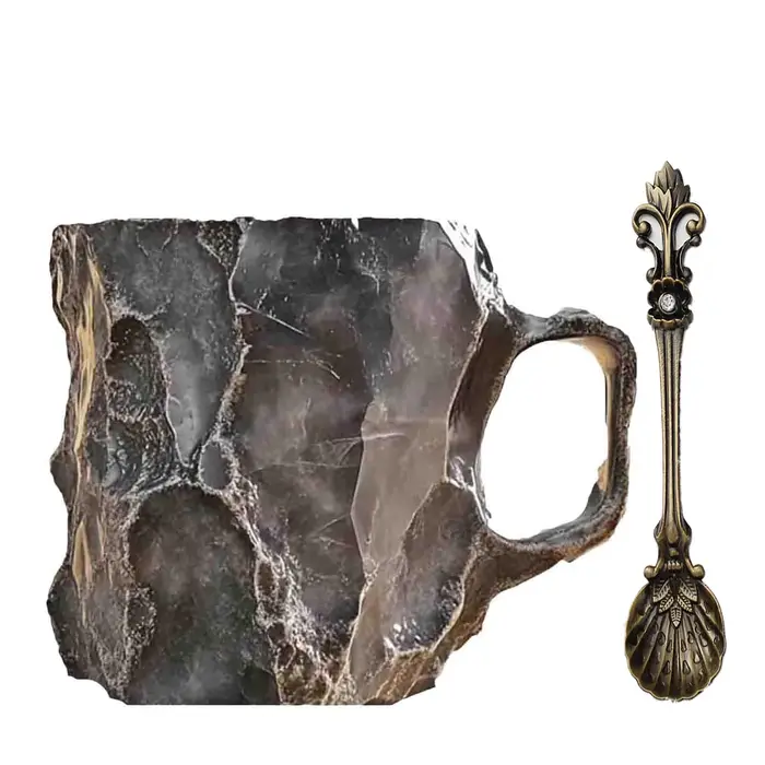 Tasse à café en cristal minéral 2025, nouvelles tasses de noël élégantes multicolores, cadeau pour l