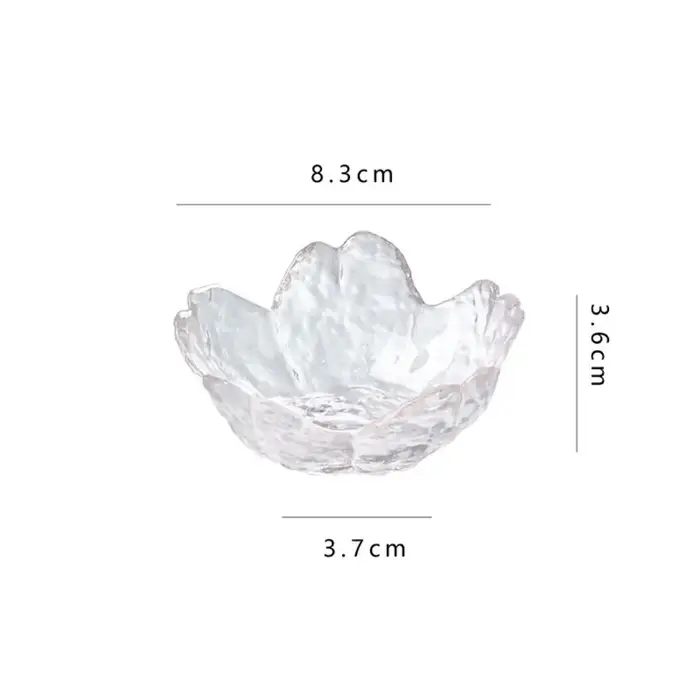 Bol à sauce en verre avec incrustation dorée moderne, style japonais nordique, petit porte-bougie à 