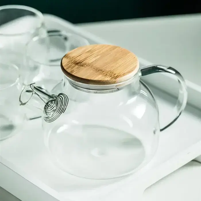 Théière en verre Borosilicate Transparent de 1