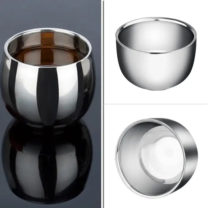 Tasse à double paroi en acier inoxydable