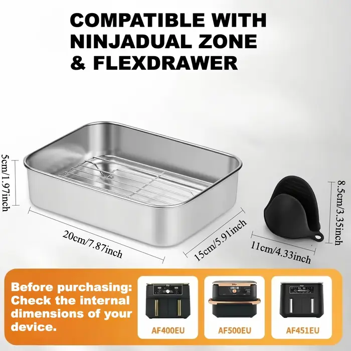 Plat à four en acier inoxydable pour friteuse à air