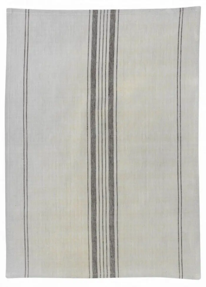 Torchon Mtis Kilia rayures Ecru 50 x 70