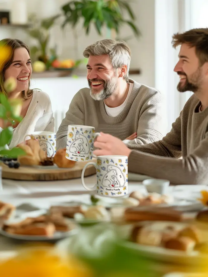 Mug personnalisé avec le nom de la famille