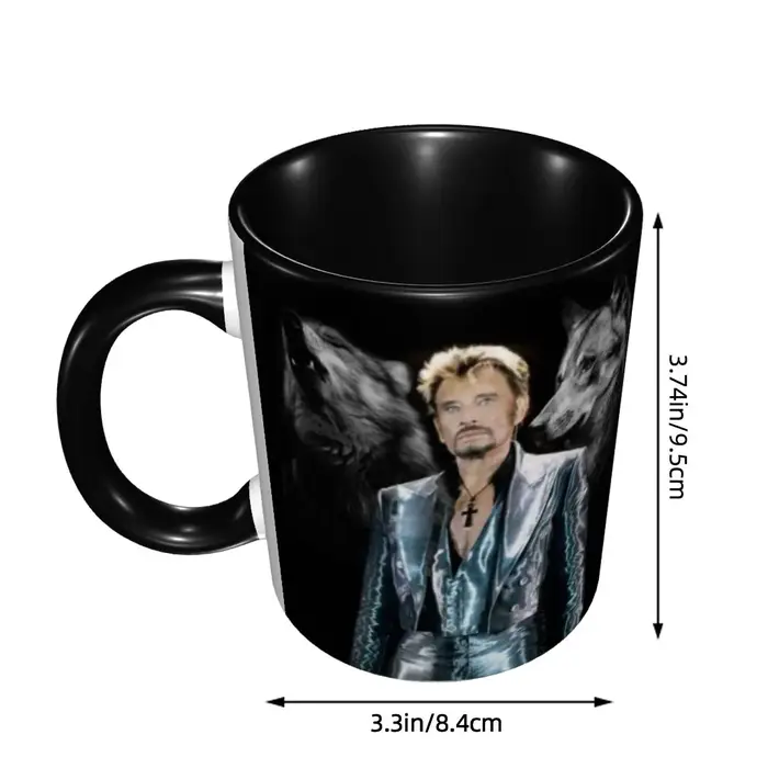 Johnny Hallyday – tasse de chanteur de musique