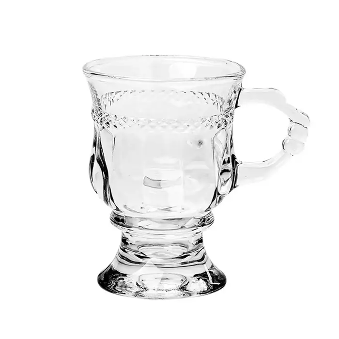 Grandes tasses en verre à café, tasse décorative pour thé et café, conception de degré de chaleur