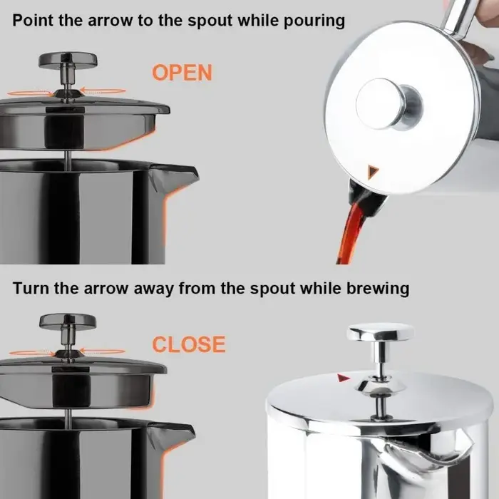 Presse à café à piston