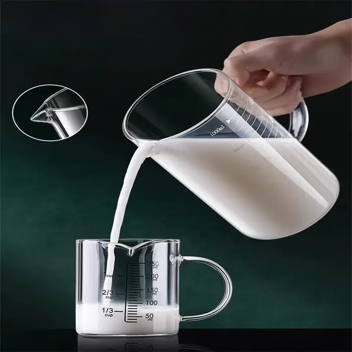 Tasse à mesurer en verre avec poignée 250/350/500/1000 ml