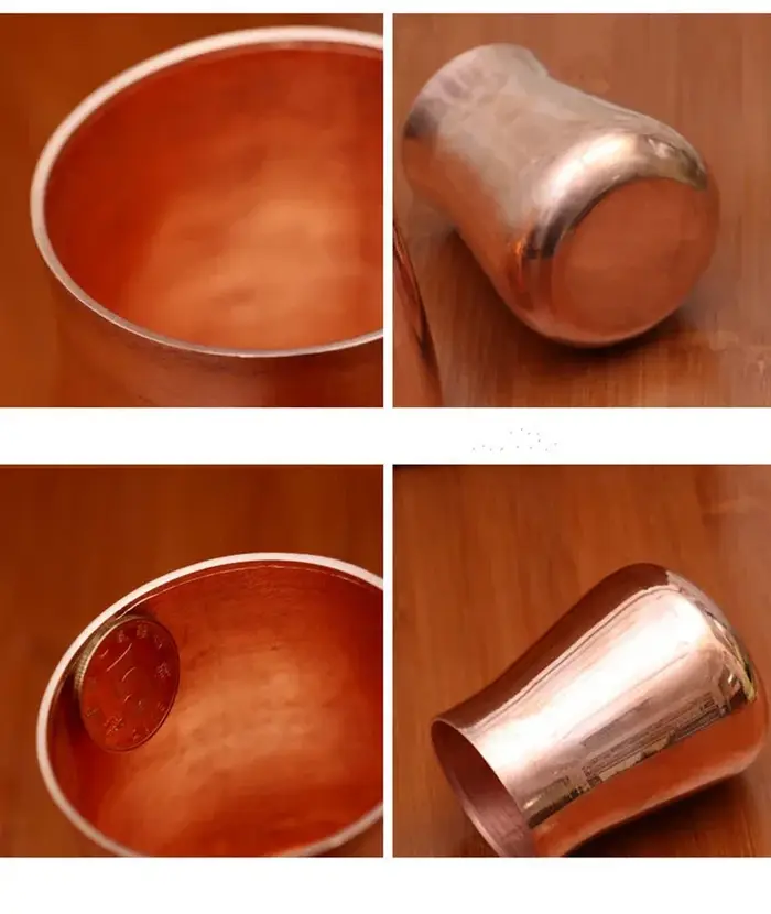 Tasse en laiton et cuivre pur