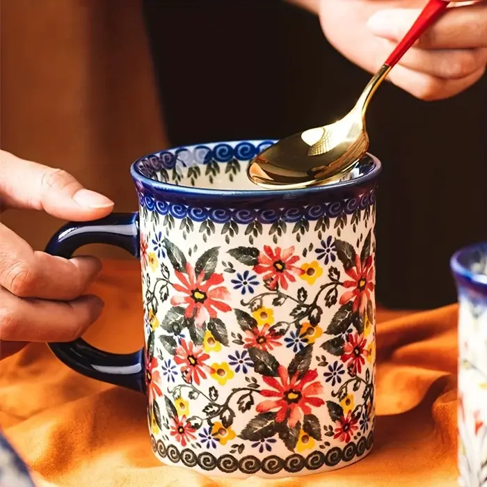 Mug en céramique de style bohème