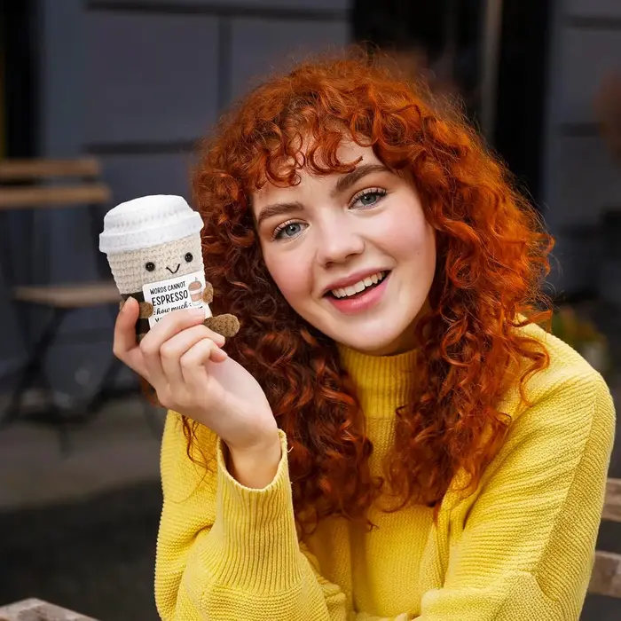 Poupée de café au Crochet drôle