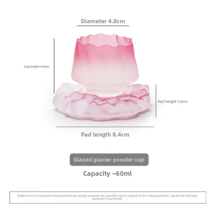 Tasse en verre dégradé japonais "Glacier Pink"