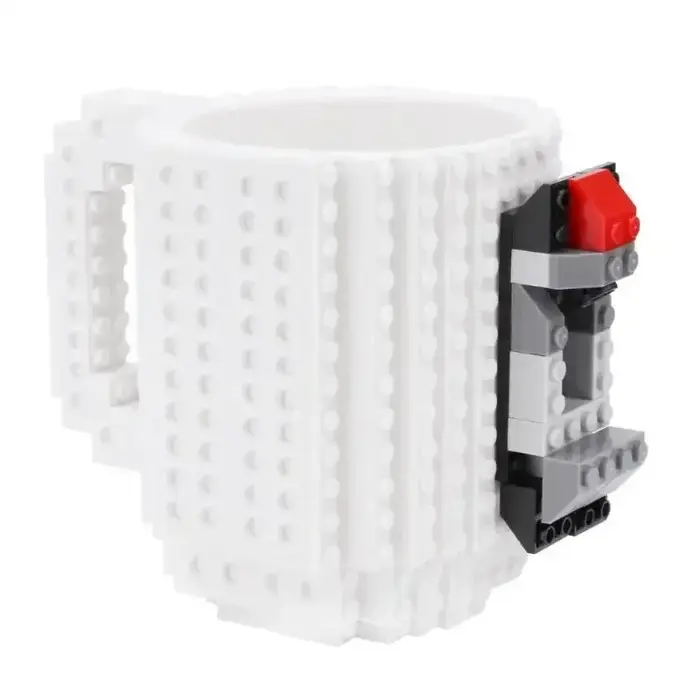 Tasse à lait créative de 350ml, tasses à café créatives en brique intégrée, support d'eau potable, b