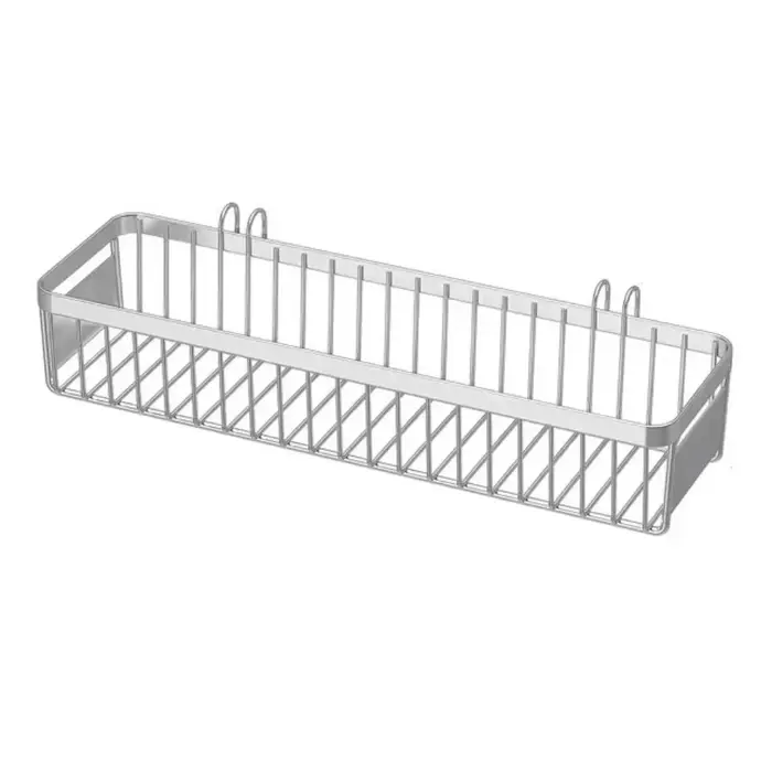 Porte-couverts suspendu en acier inoxydable, argent avec crochet, fourchette, baguettes, panier de r