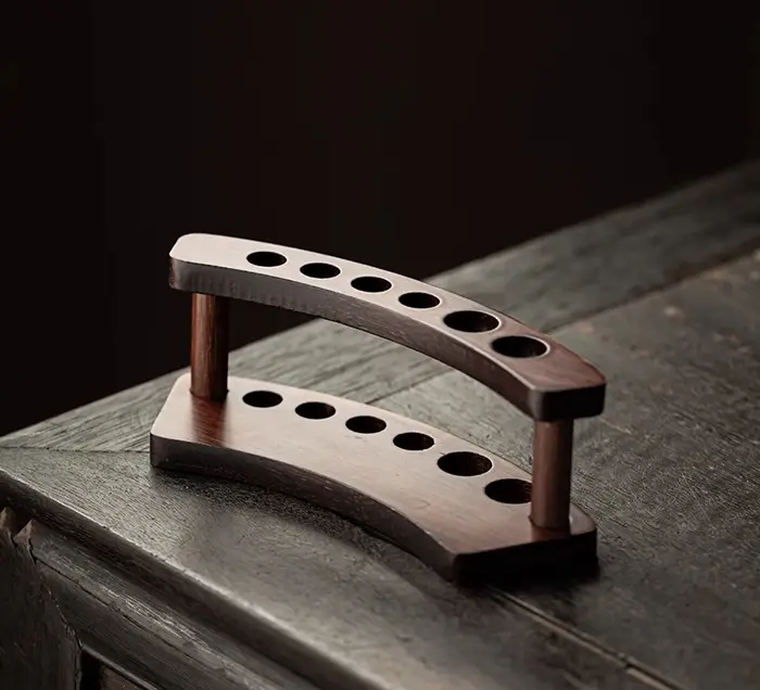 Cérémonie du thé en bois massif six messieurs ensemble Kung Fu service à thé accessoires Daquan plat