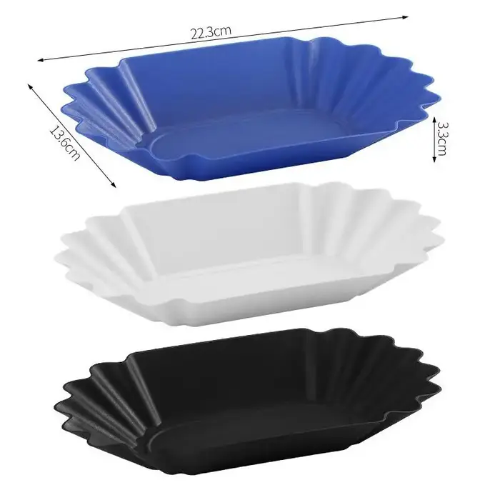 Plateau ovale en plastique pour grains de café