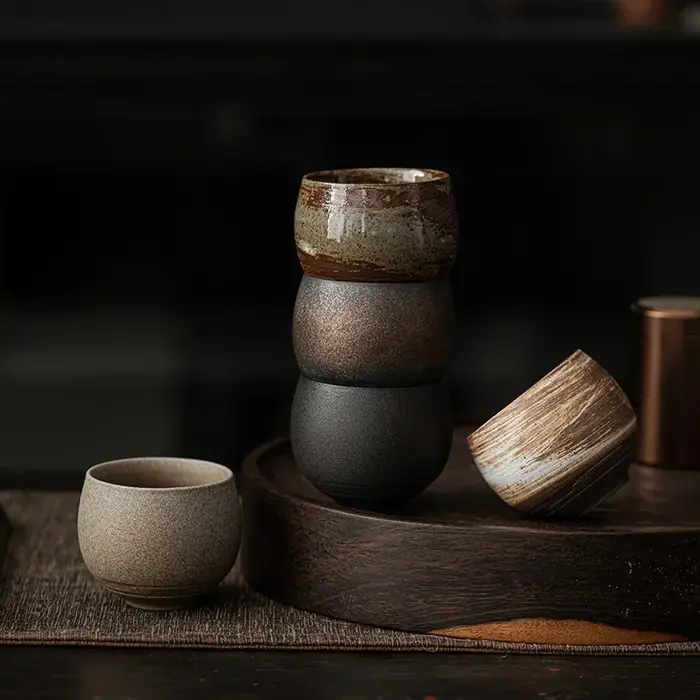Tasse à thé en céramique faite à la main