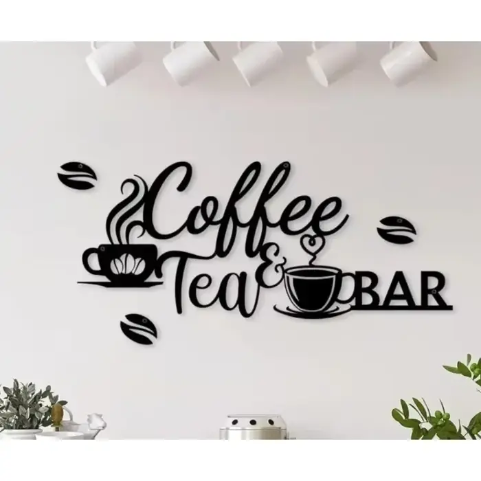 Panneau de Bar à café en métal