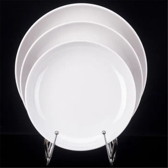 Assiettes à dîner rondes profondes en mélamine