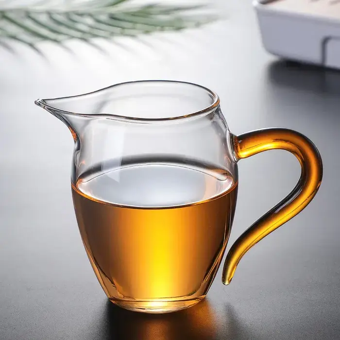 Distributeur de tasses à thé pointues en verre Transparent, pichet à thé en verre résistant à la cha