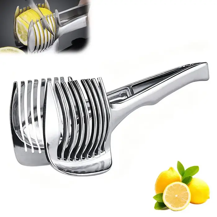 Support de coupe-citron en alliage d'aluminium, outil multifonctionnel pour couper les fruits et lég
