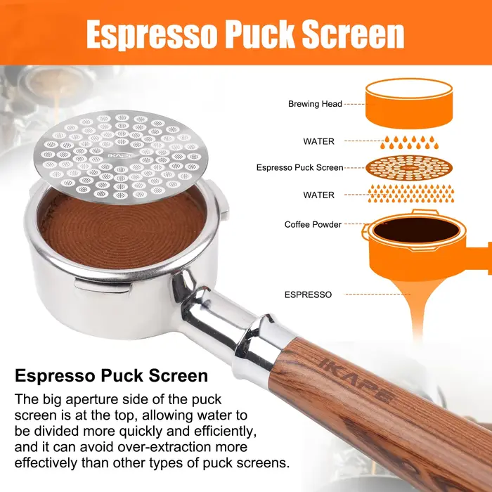 IKAPE – écran Espresso V2 Puck pour la brassage de café