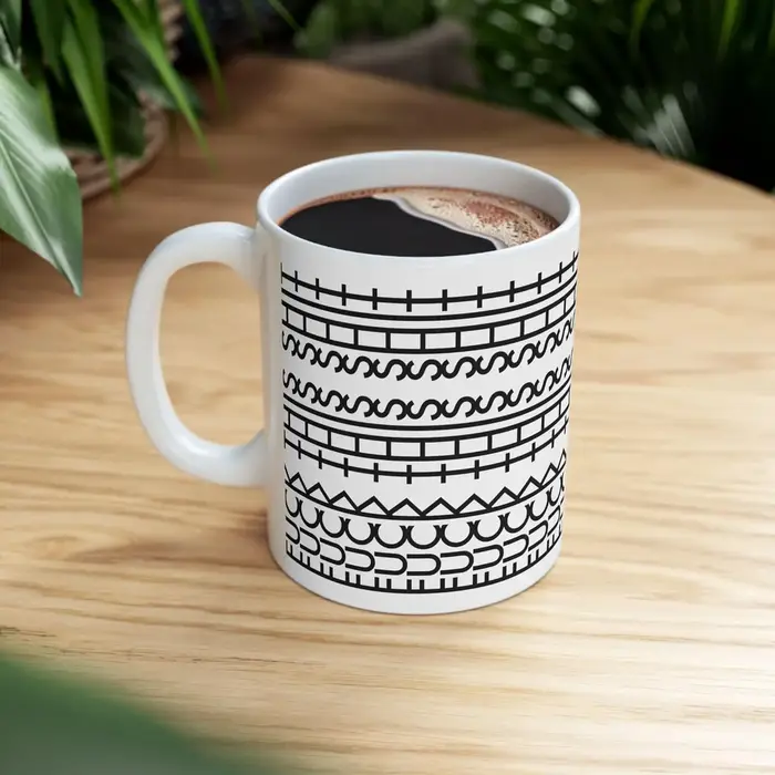 Tasse à café à message caché