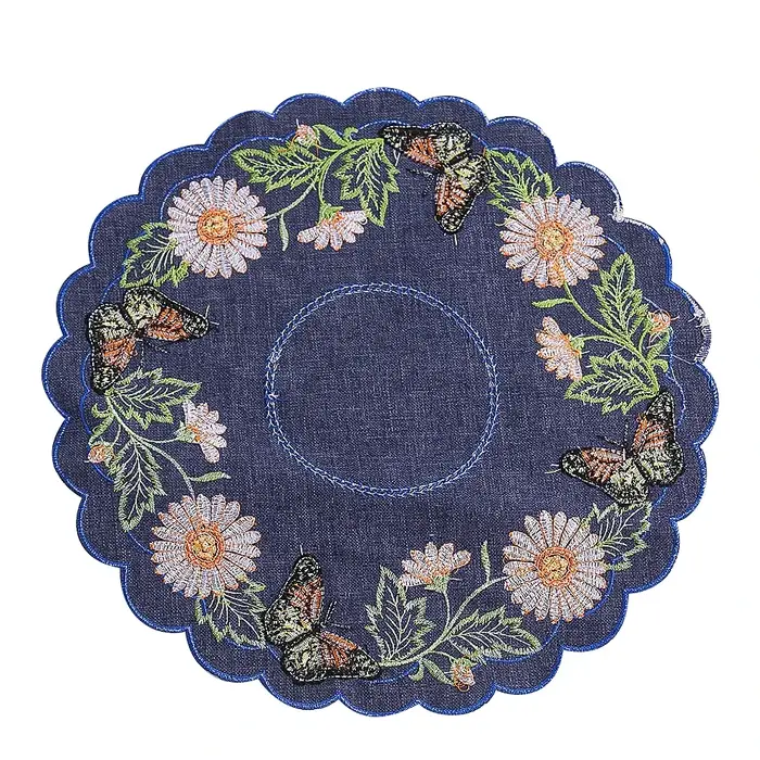 Polymères ronds en tissu pour table à manger de luxe