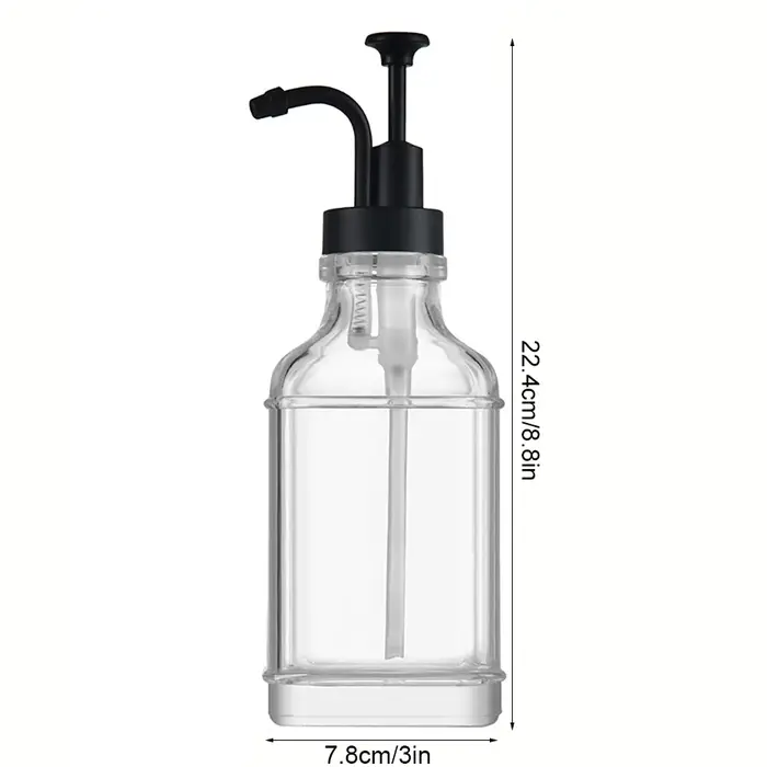 Distributeur de Sistressde Café en Verre de 500ml avec Pompe en Acier
