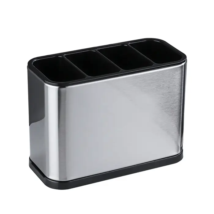 Support de rangement de couverts de cuisine en acier inoxydable