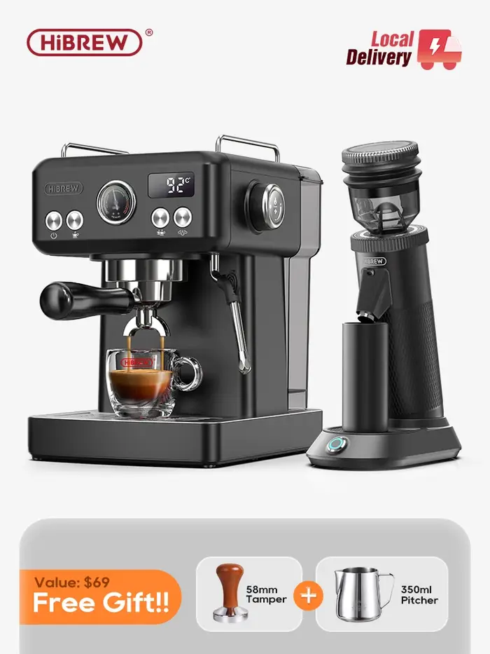 Hiinvasive-Machine à expresso noire W H10A