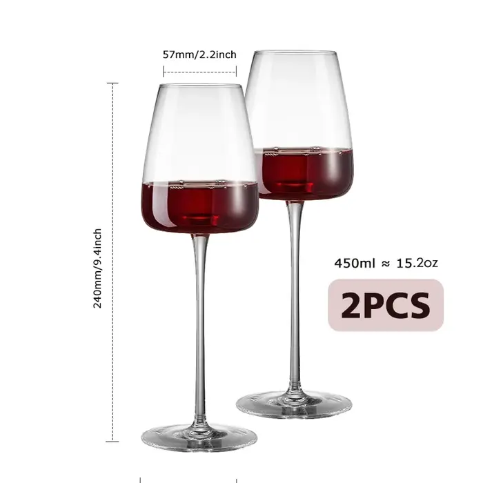 Tasse à vin originale, verre à vin rouge fait à la main
