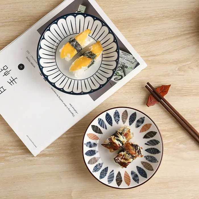 Assiette en céramique 4 pièces