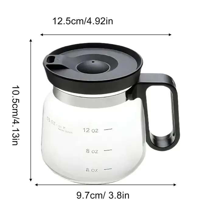 Tasses à café en verre transparent 16oz tasses à café en verre tasse de voyage Pot tasses à boire av