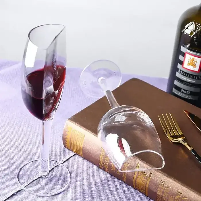 Verre à vin demi-rond en cristal