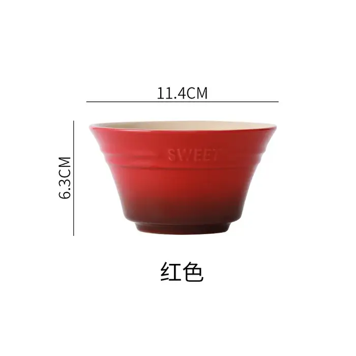 Plats de couleur dégradé arc-en-ciel de 300ML, bol de riz, vaisselle, bols Ramen japonais, cuisine,